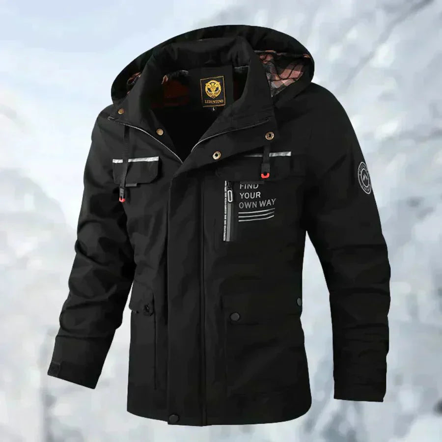 Veste cole de plein air imperméable et coupe-vent confortable - pour hommes - Aurelles