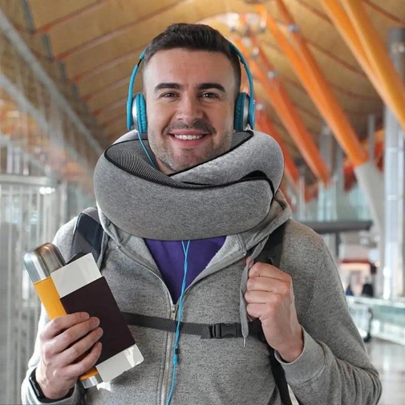 NomadeZen – Oreiller De Voyage Contour Confort Supérieur