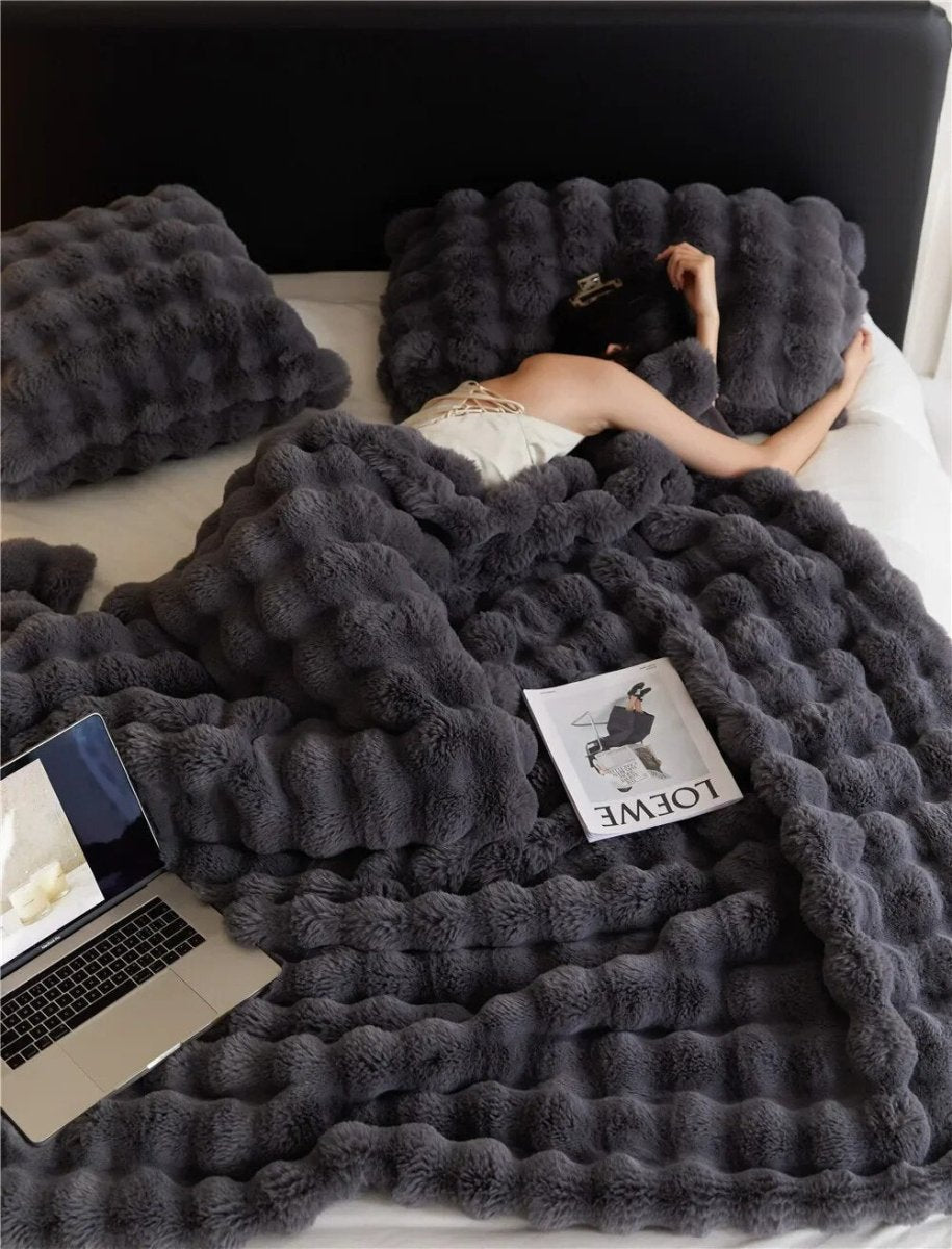 Orion – Plaid Double Face en Laine Synthétique Ultra-Douce et Chaleureuse