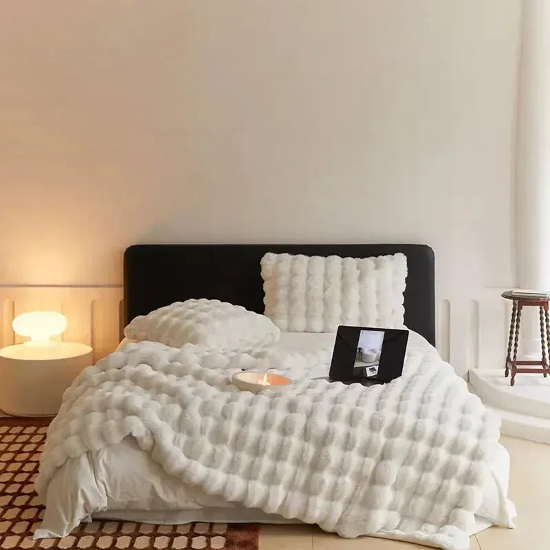 Orion – Plaid Double Face en Laine Synthétique Ultra-Douce et Chaleureuse