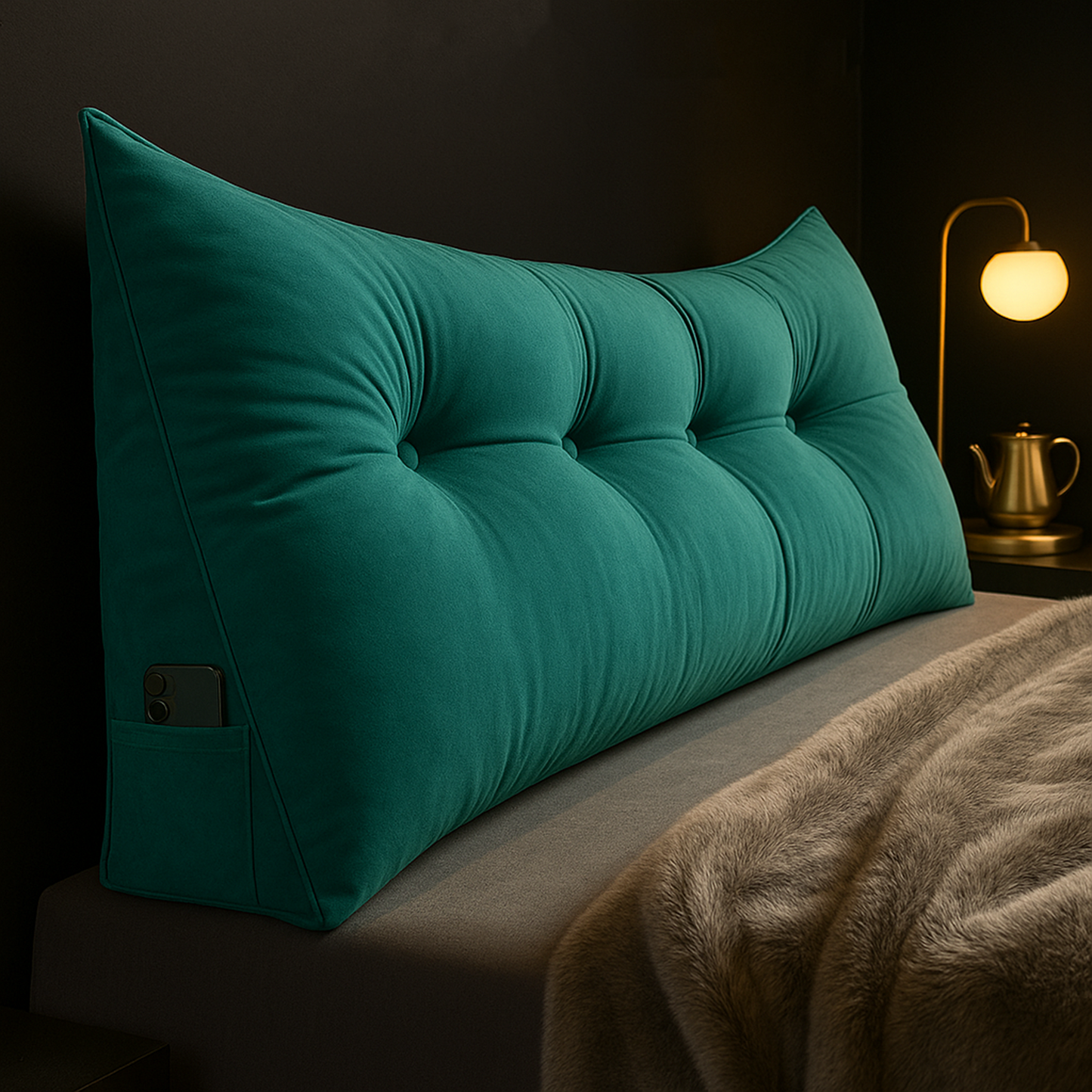 Lunara – Housse Supplémentaire pour Coussin de Lecture Wedge de Luxe