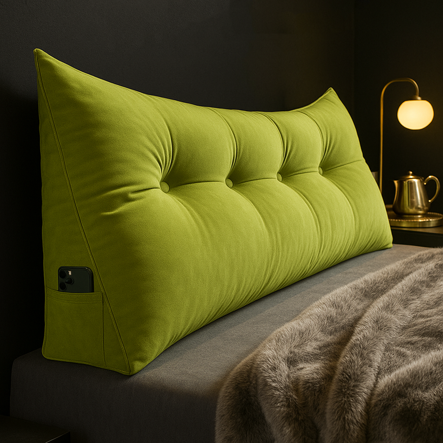 Lunara – Housse Supplémentaire pour Coussin de Lecture Wedge de Luxe