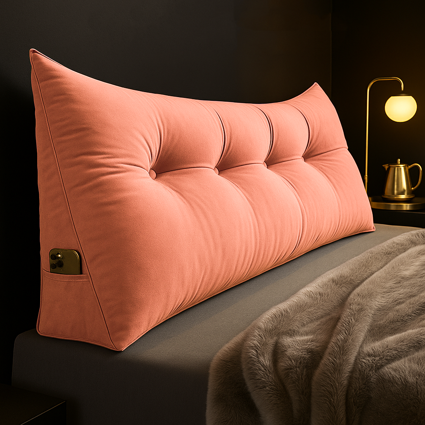 Lunara – Housse Supplémentaire pour Coussin de Lecture Wedge de Luxe