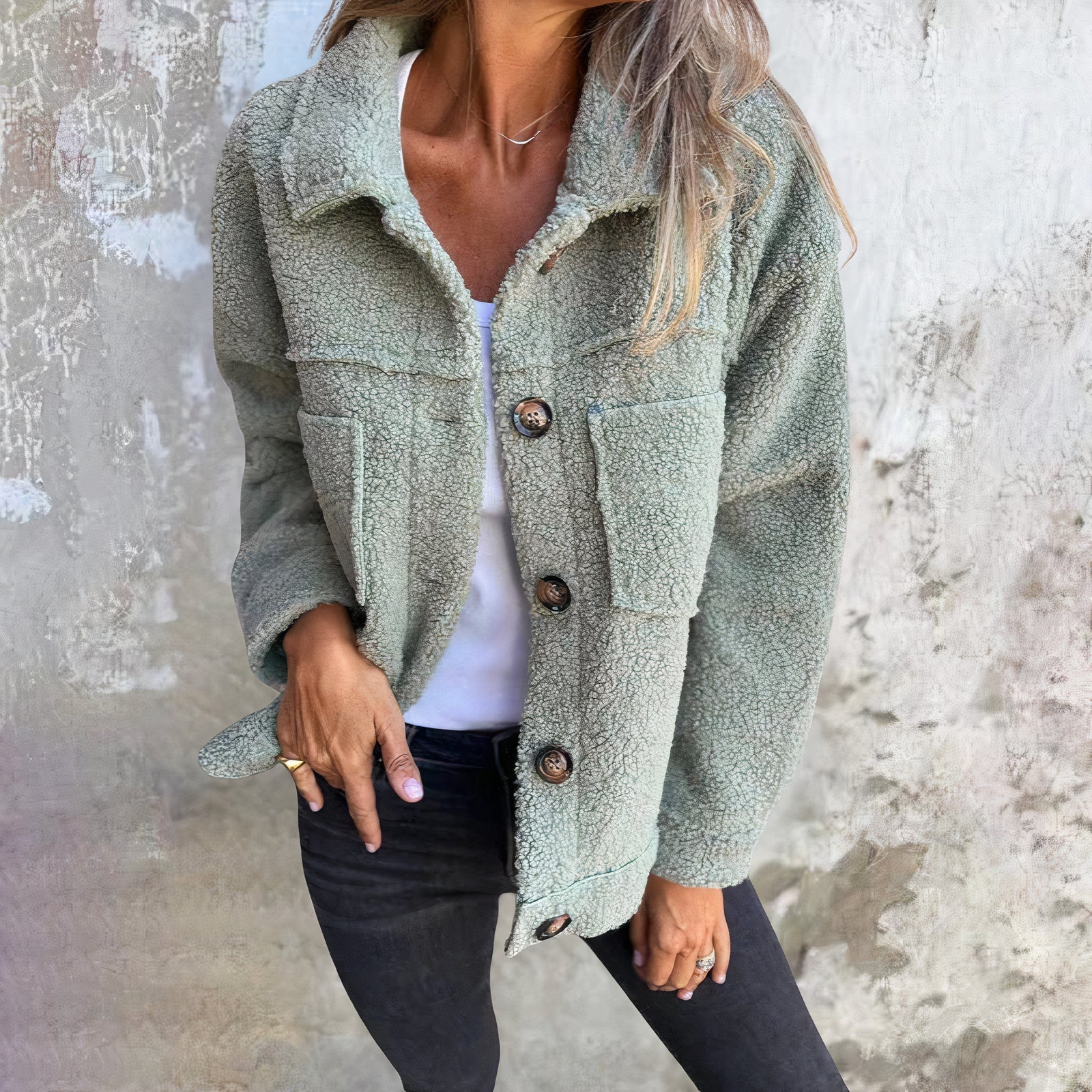 Veste en polaire confortable douce et confortable pour femmes - Aurelles