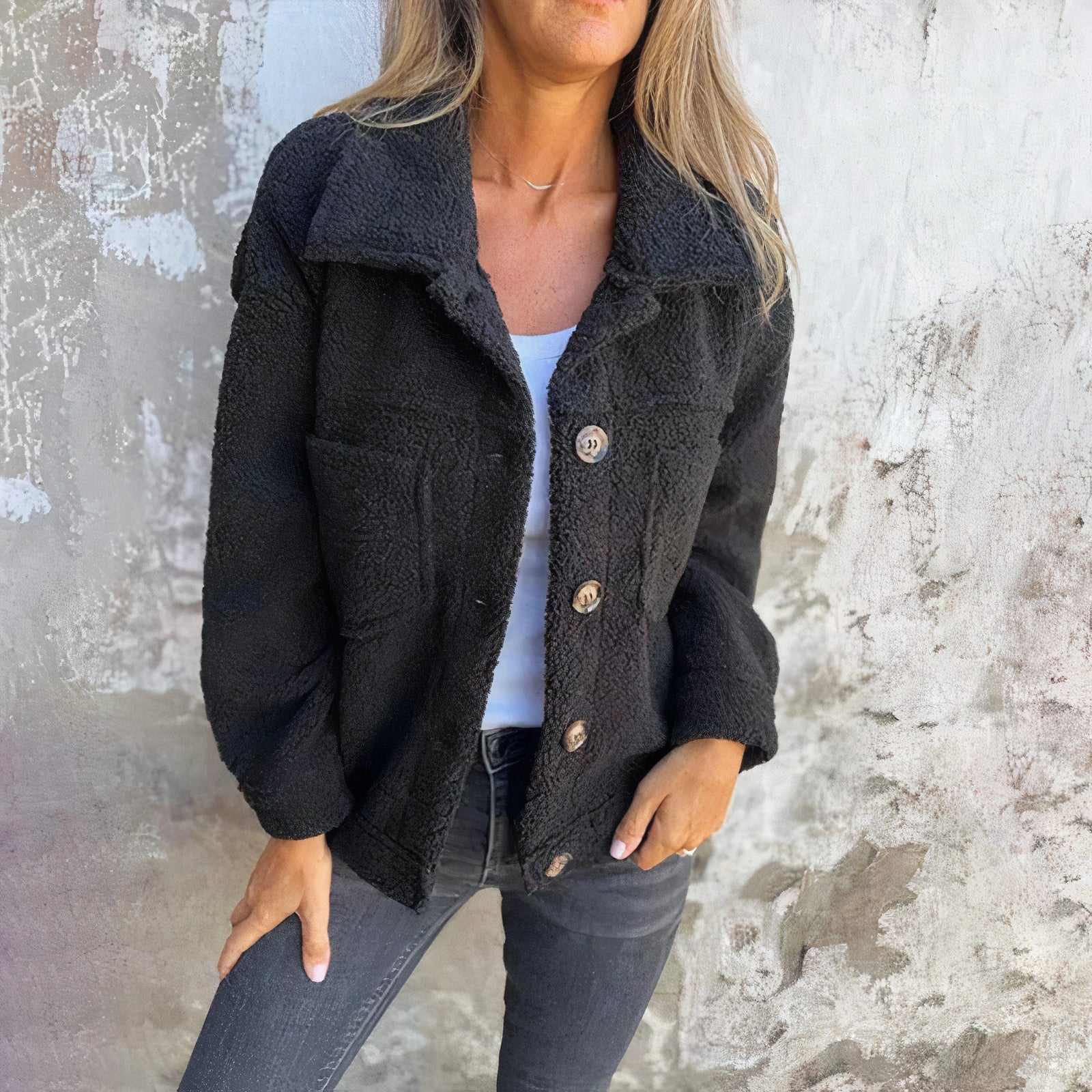 Veste en polaire confortable douce et confortable pour femmes - Aurelles