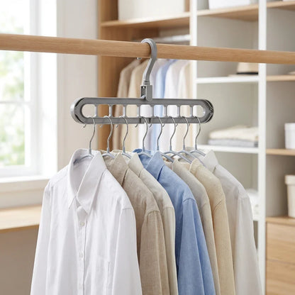 Cintre Organisateur Gain de Place pour Placard avec Rangement Vertical Multi-Vêtements
