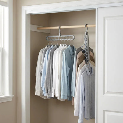 Cintre Organisateur Gain de Place pour Placard avec Rangement Vertical Multi-Vêtements