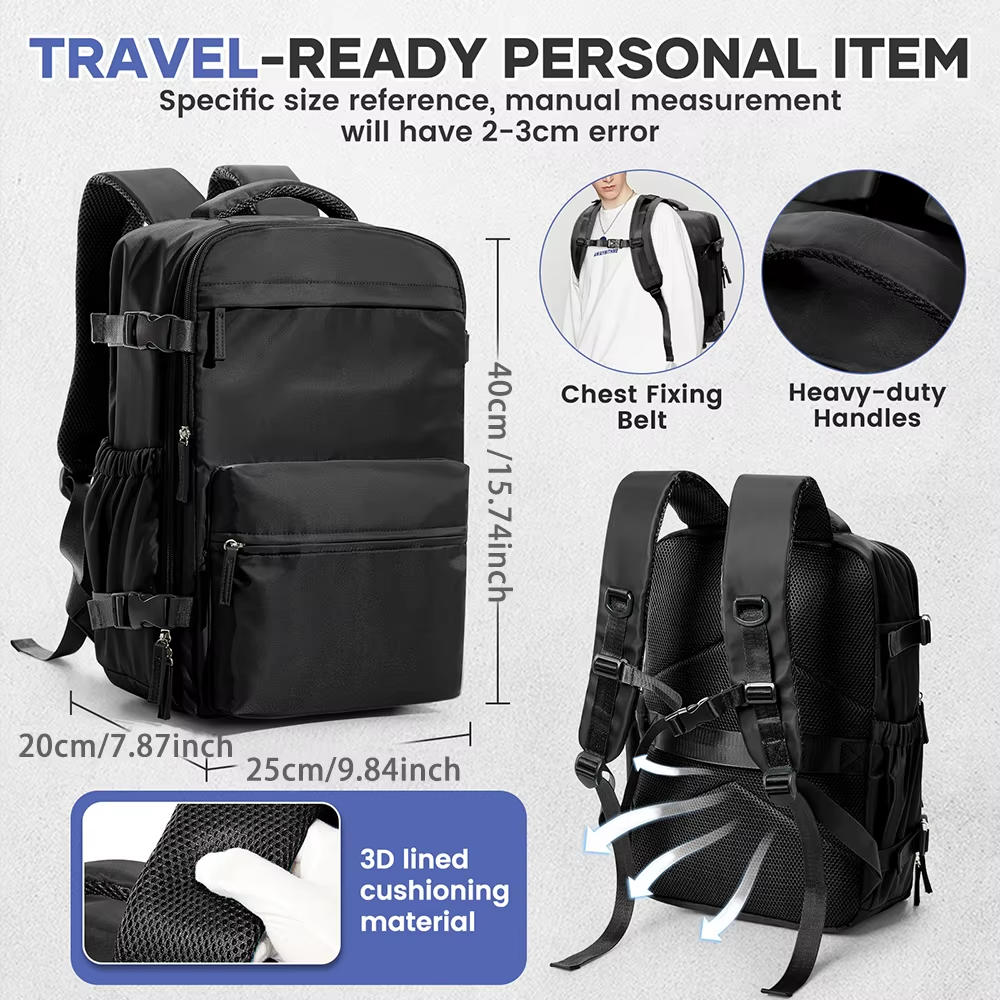 GlobeTrek – Sac à Dos de Voyage 15.6in Organisé et Extensible