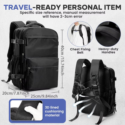 GlobeTrek – Sac à Dos de Voyage 15.6in Organisé et Extensible
