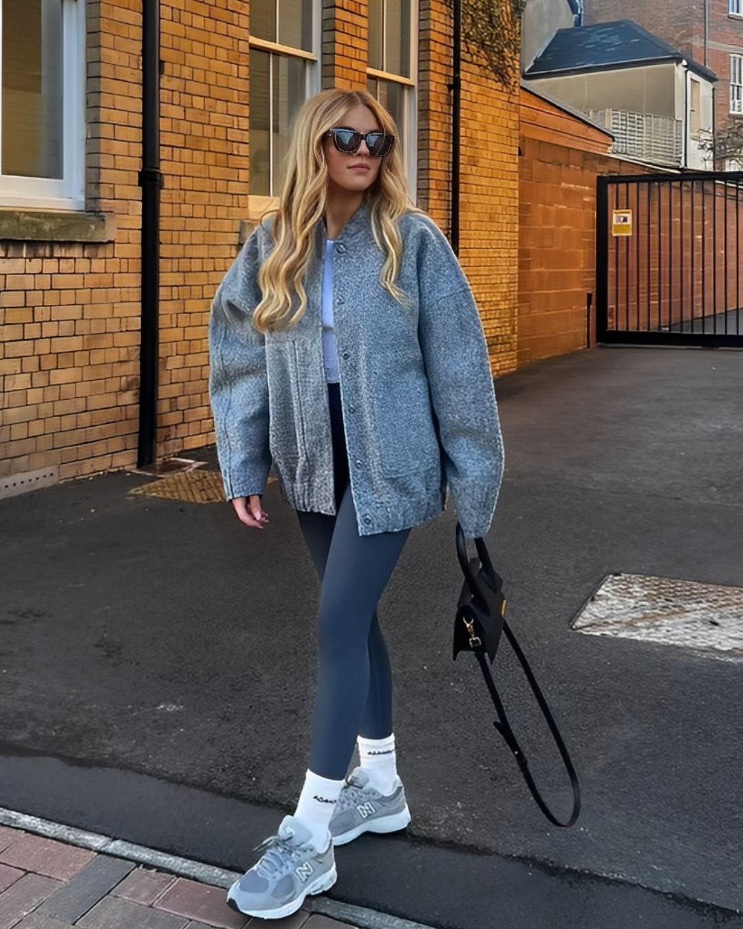 Veste bomber printanière et surdimensionnée pour femmes - Aurelles