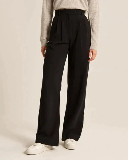 Pantalon taille haute à coupe ample pour femmes - Aurelles