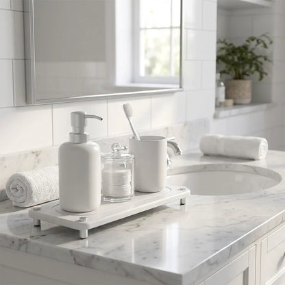 Plateau de Salle de Bain en Pierre Diatomite à Séchage Rapide pour Évier et Lavabo