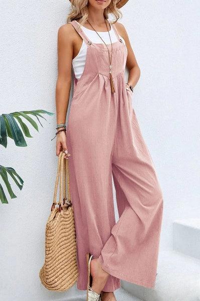 Combinaison Décontractée Femme – Sans Manches, Pantalon Large, Légère - Aurelles