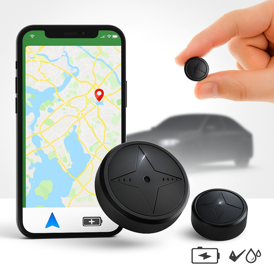 Traceur GPS Magnétique Compact Étanche pour Voiture Moto et Suivi de Véhicule en Temps Réel