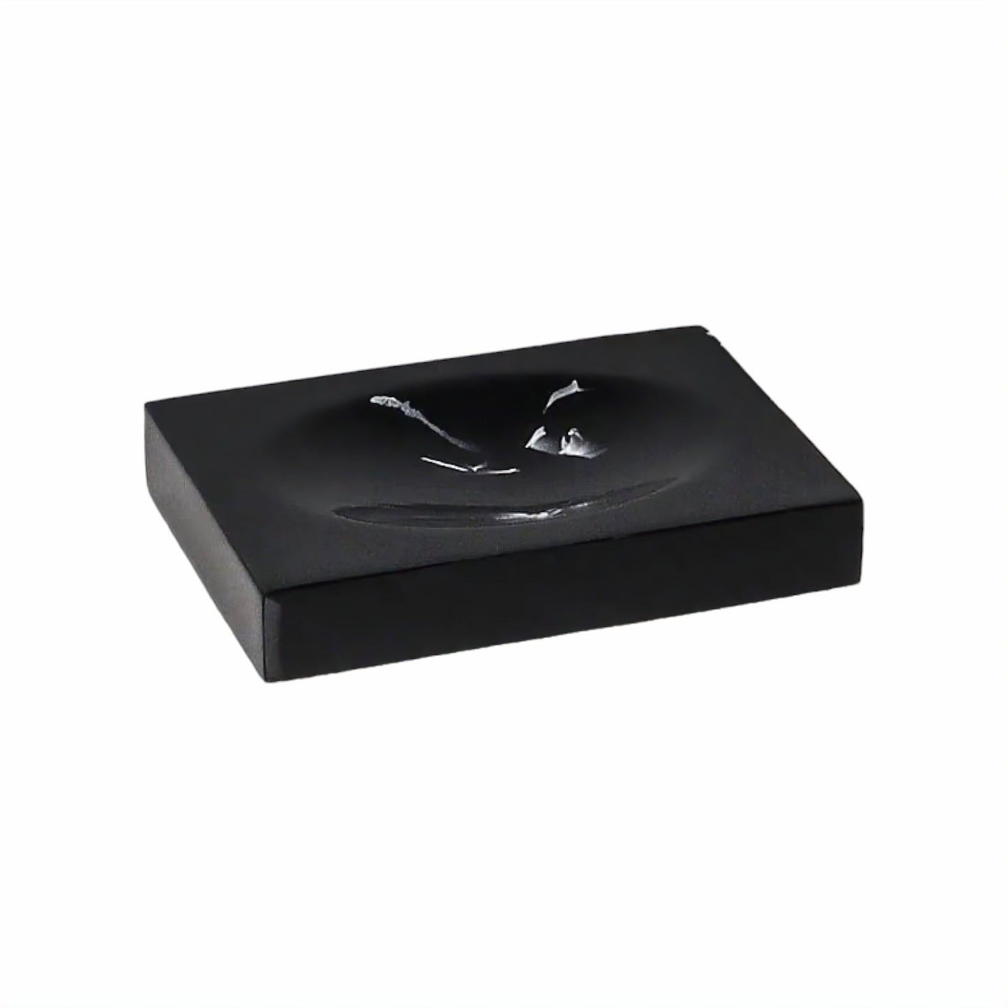 Accessoire de Salle de Bain Effet Marbre Noir Veiné Distributeur Porte-Brosses Gobelet ou Porte-Savon Style Moderne