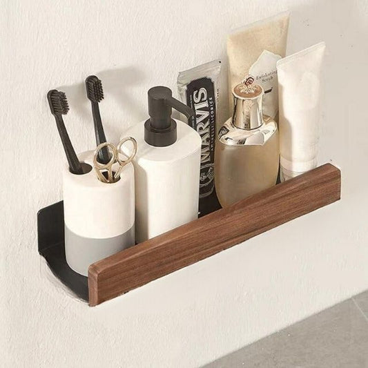 Terra – Étagère Murale en Bois Massif Minimaliste et Chaleureuse
