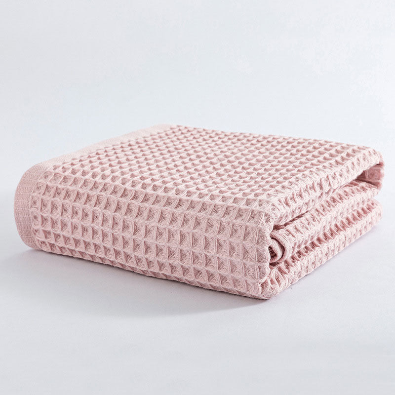 Serviette de Bain en Coton Gaufré à Séchage Rapide de Style Spa Japonais