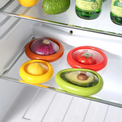 Couvre-Aliments Réutilisables pour Frigo, Couvercles Hermétiques en Silicone pour Fruits et Légumes Coupés, sans BPA, Lavables