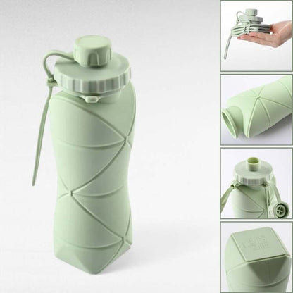 AquaFlex – Bouteille Pliable Ultra-Compact et Anti-Fuite