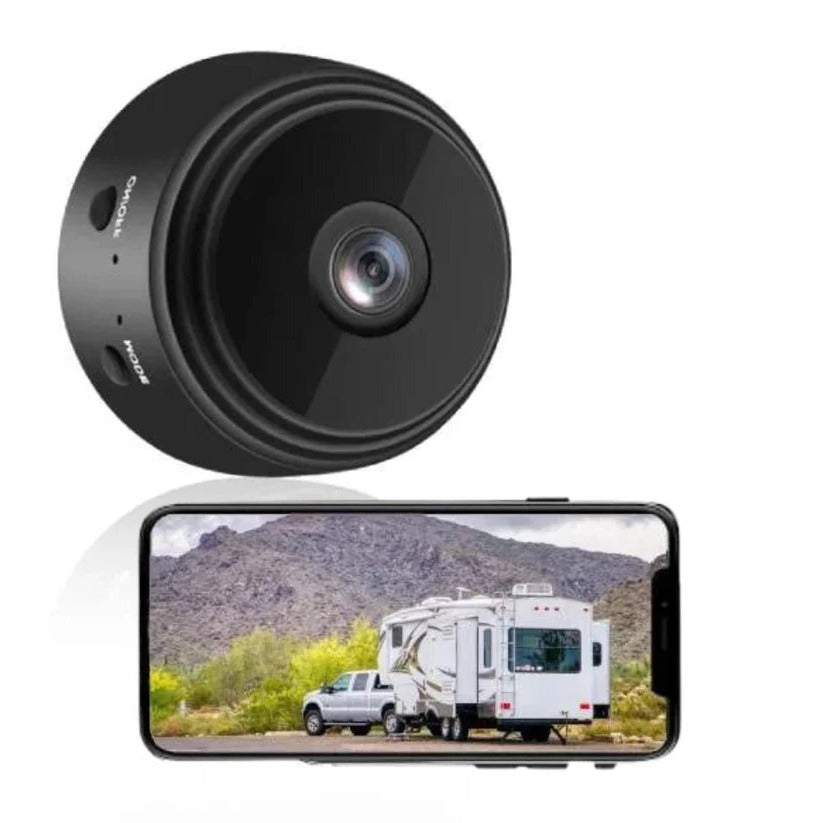 Caméra de Recul Sans Fil HD pour Camping-Car Camion et Remorque avec Vision Nocturne Connexion Smartphone et Support Magnétique