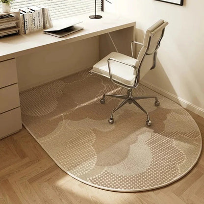 Tapis de Protection pour Fauteuil de Bureau en Velours Ras Antidérapant pour Parquet Stratifié et Carrelage
