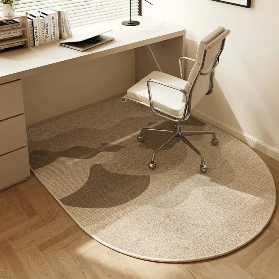 Tapis de Protection pour Fauteuil de Bureau en Velours Ras Antidérapant pour Parquet Stratifié et Carrelage