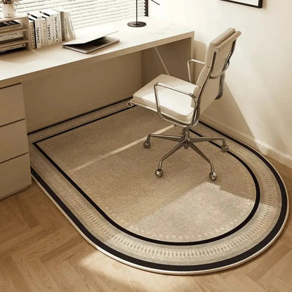Tapis de Protection pour Fauteuil de Bureau en Velours Ras Antidérapant pour Parquet Stratifié et Carrelage