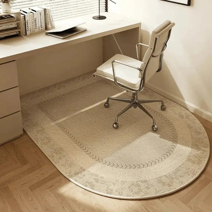 Tapis de Protection pour Fauteuil de Bureau en Velours Ras Antidérapant pour Parquet Stratifié et Carrelage