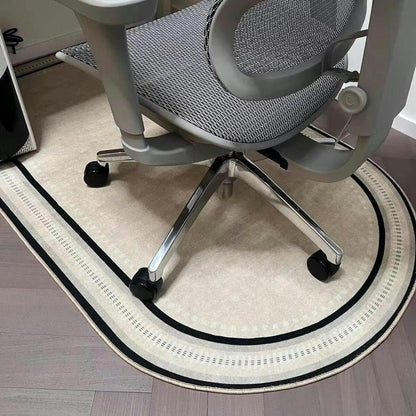 Tapis de Protection pour Fauteuil de Bureau en Velours Ras Antidérapant pour Parquet Stratifié et Carrelage