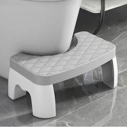 Marchepied de Toilettes Antidérapant Compact en Plastique pour Posture Physiologique Adulte et Enfant