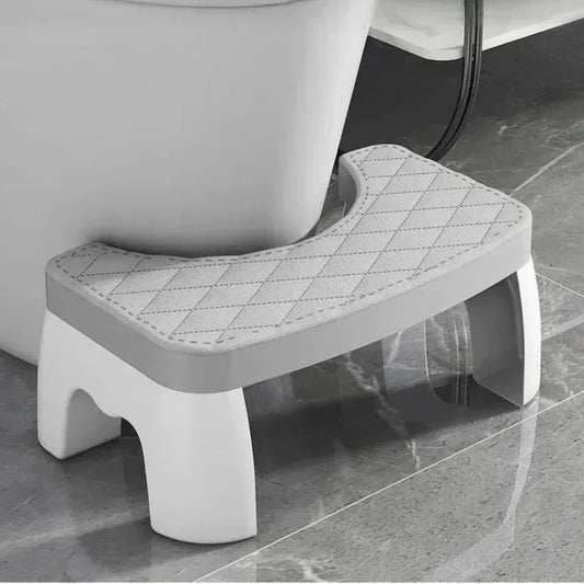 Marchepied de Toilettes Antidérapant Compact en Plastique pour Posture Physiologique Adulte et Enfant