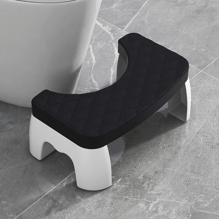 Marchepied de Toilettes Antidérapant Compact en Plastique pour Posture Physiologique Adulte et Enfant
