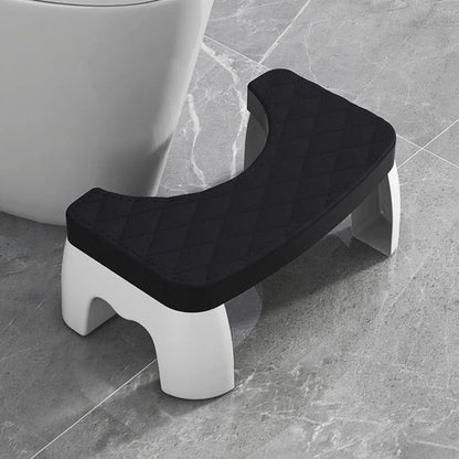 Marchepied de Toilettes Antidérapant Compact en Plastique pour Posture Physiologique Adulte et Enfant