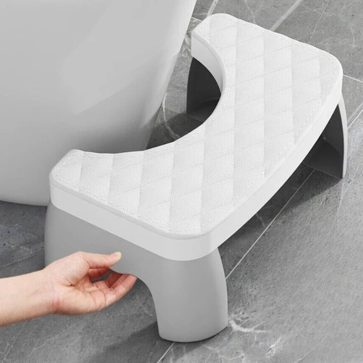 Marchepied de Toilettes Antidérapant Compact en Plastique pour Posture Physiologique Adulte et Enfant