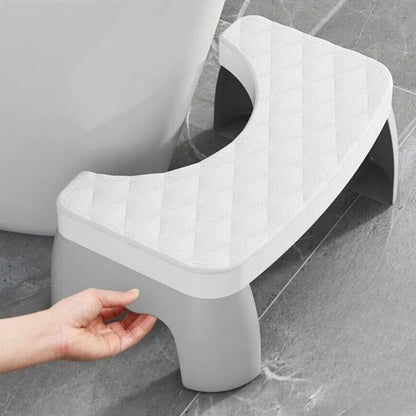 Marchepied de Toilettes Antidérapant Compact en Plastique pour Posture Physiologique Adulte et Enfant