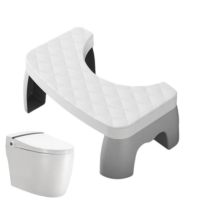 Marchepied de Toilettes Antidérapant Compact en Plastique pour Posture Physiologique Adulte et Enfant