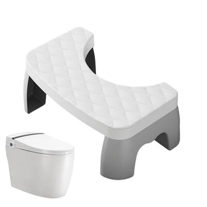 Marchepied de Toilettes Antidérapant Compact en Plastique pour Posture Physiologique Adulte et Enfant