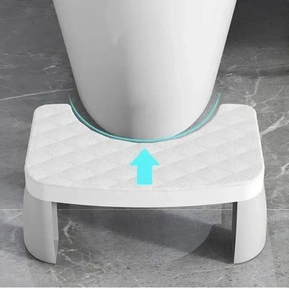 Marchepied de Toilettes Antidérapant Compact en Plastique pour Posture Physiologique Adulte et Enfant