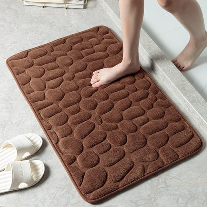 Velora – Tapis en Microfibre Texturé Antidérapant et Absorbant