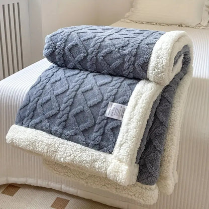 Lunara – Plaid Sherpa Réversible Ultra-Doux et Cosy