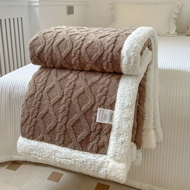 Lunara – Plaid Sherpa Réversible Ultra-Doux et Cosy