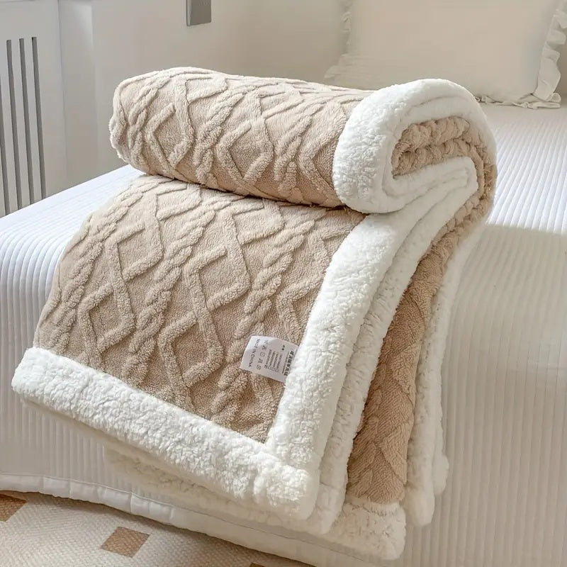 Lunara – Plaid Sherpa Réversible Ultra-Doux et Cosy