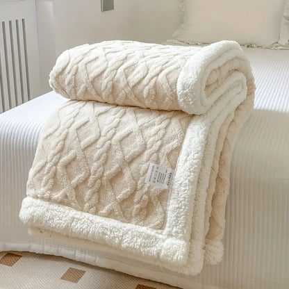 Lunara – Plaid Sherpa Réversible Ultra-Doux et Cosy