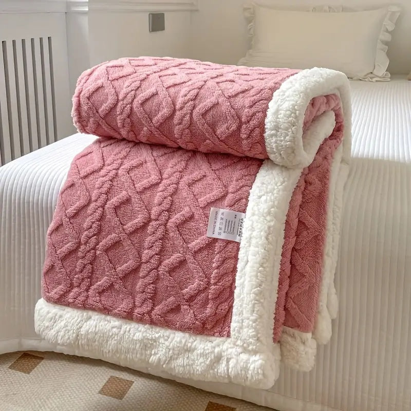 Lunara – Plaid Sherpa Réversible Ultra-Doux et Cosy