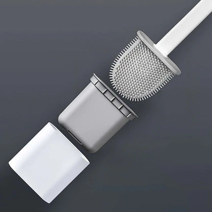 Orion – Brosse de Toilette en Silicone Antibactérienne et Durable avec Support Mural