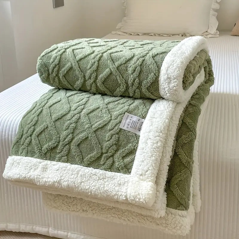 Lunara – Plaid Sherpa Réversible Ultra-Doux et Cosy