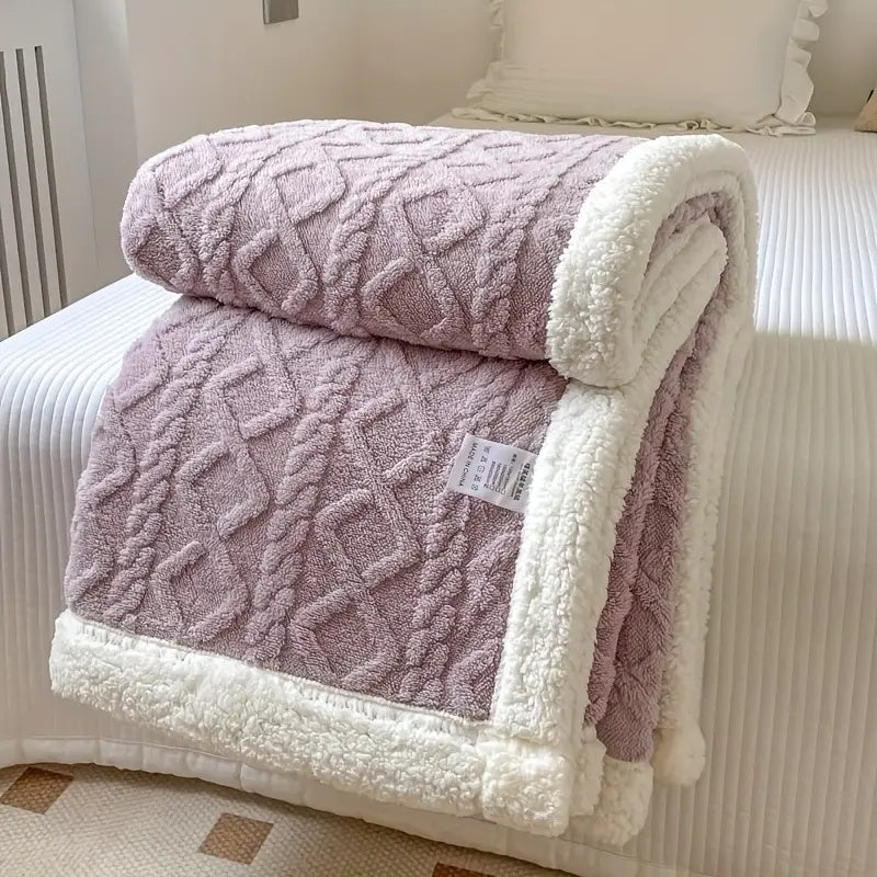 Lunara – Plaid Sherpa Réversible Ultra-Doux et Cosy