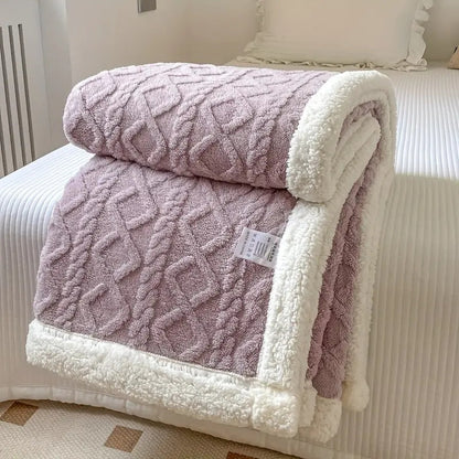 Lunara – Plaid Sherpa Réversible Ultra-Doux et Cosy