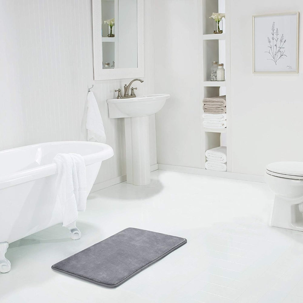 Velora – Tapis de Bain en Mousse à Mémoire de Forme, Antidérapant et Luxueux