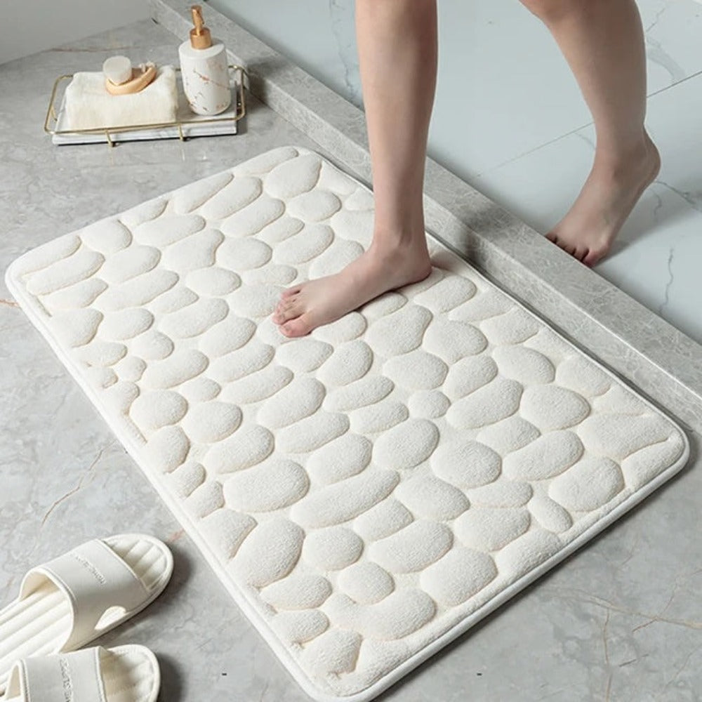 Velora – Tapis en Microfibre Texturé Antidérapant et Absorbant